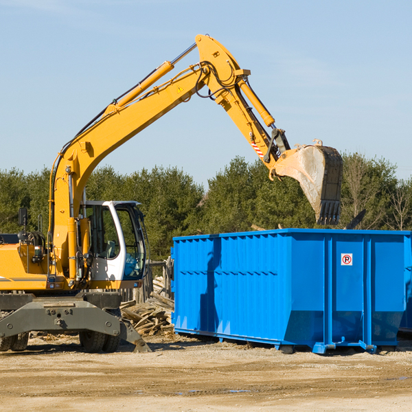 are there any restrictions on where a residential dumpster can be placed in Lipscomb